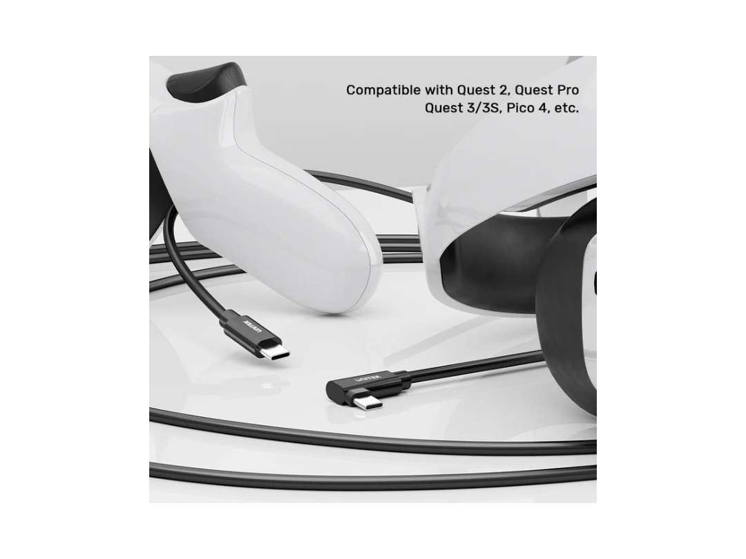 Unitek VR Link Pro USB-C Cable (5Gbps, 60W, 90° Angle) C14094ABK-5M - Qatar Unitek VR Link Pro USB-C Cable (5Gbps, 60W, 90° Angle) C14094ABK-5M - Qatar